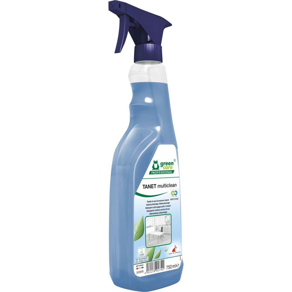 [42052] Universalrengøring, Green Care Professional TANET Multiclean, 750 ml, klar-til-brug, med farve og parfume, (1 stk.)
