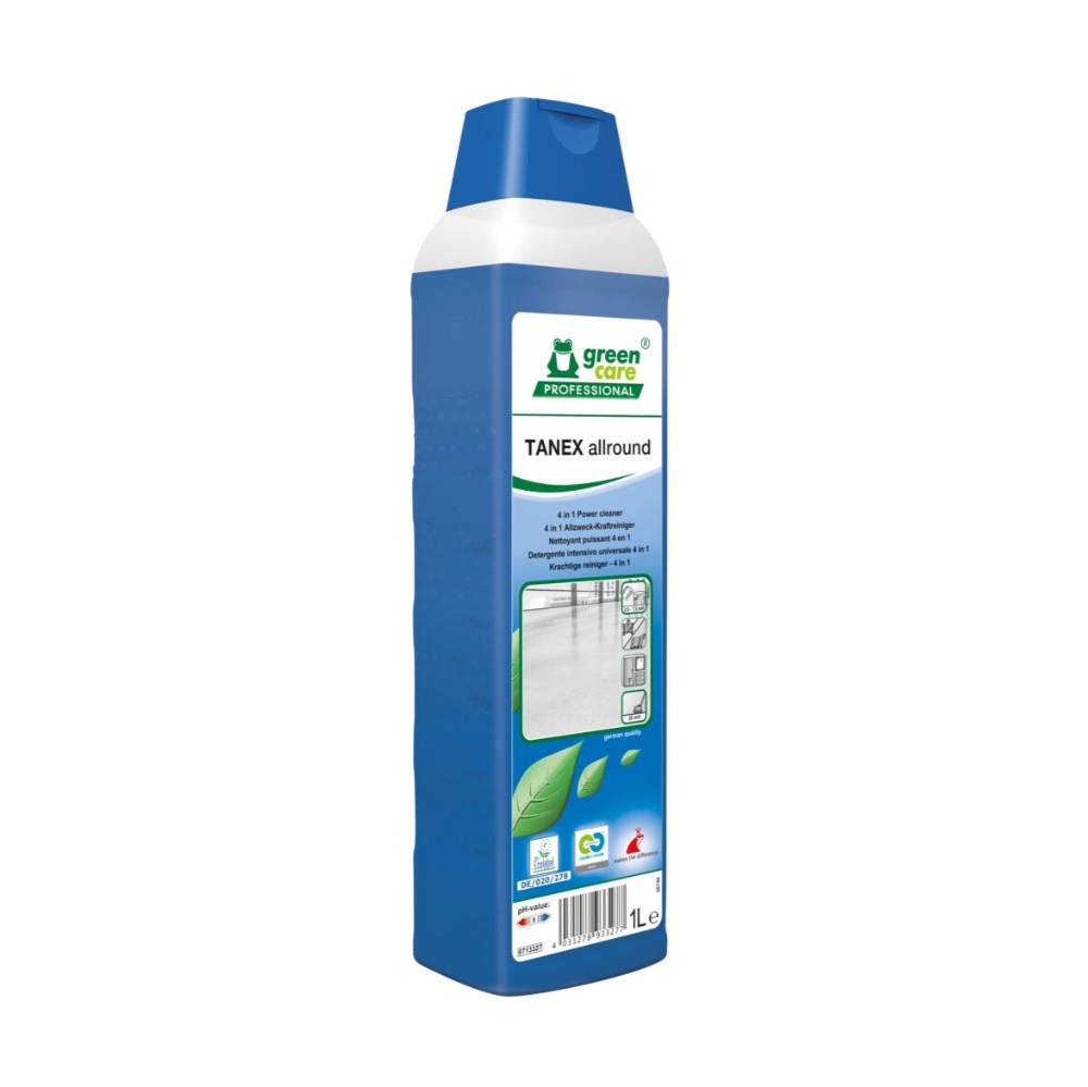 [42053] Grundrens, Green Care Professional TANEX Allround, 4-i-1, 1 l, med farve og parfume, (1 stk.)