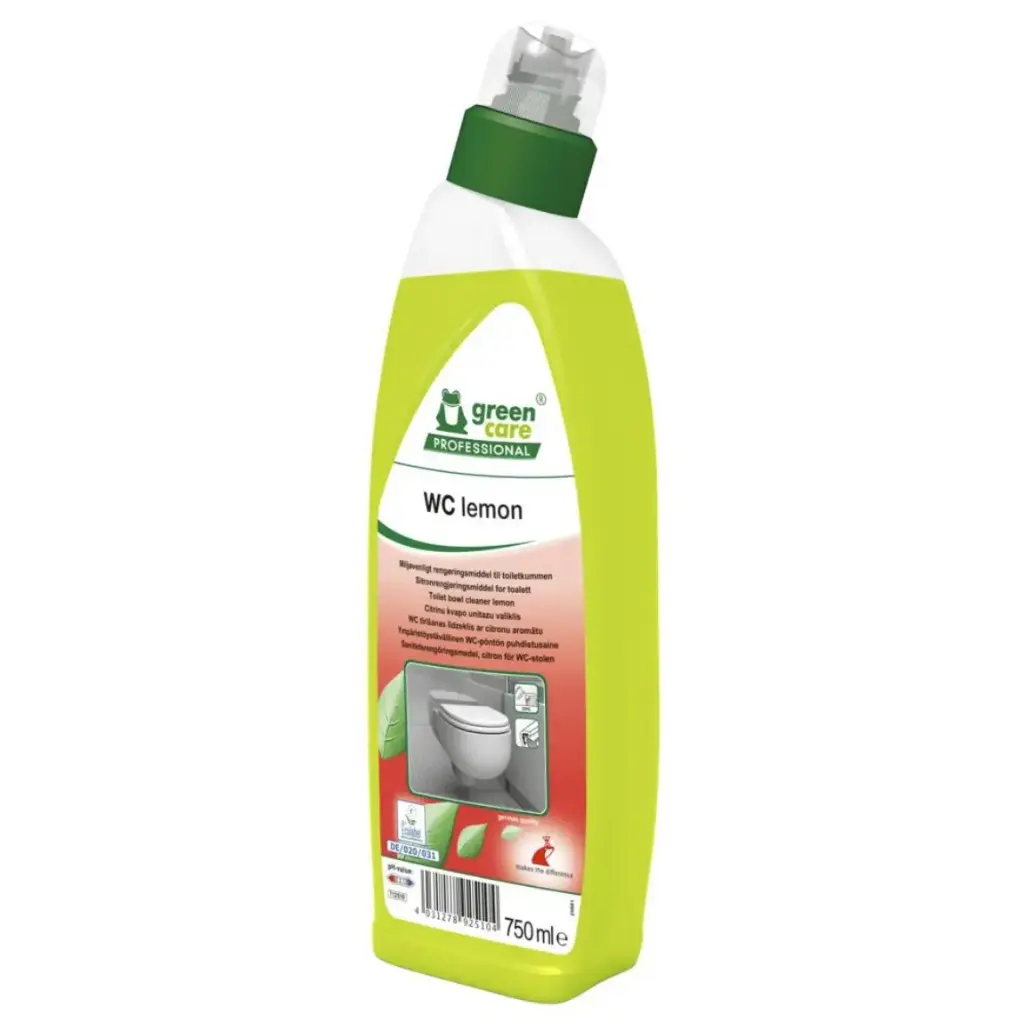 [42073] Toiletrens, Green Care Professional, 750 ml, lemon, med farve og parfume, (1 stk.)