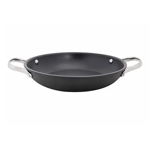 Serveringspande m/ 2 hanke, Ø24cm, non-stick, sort, REVOLUTION, (1 stk.)