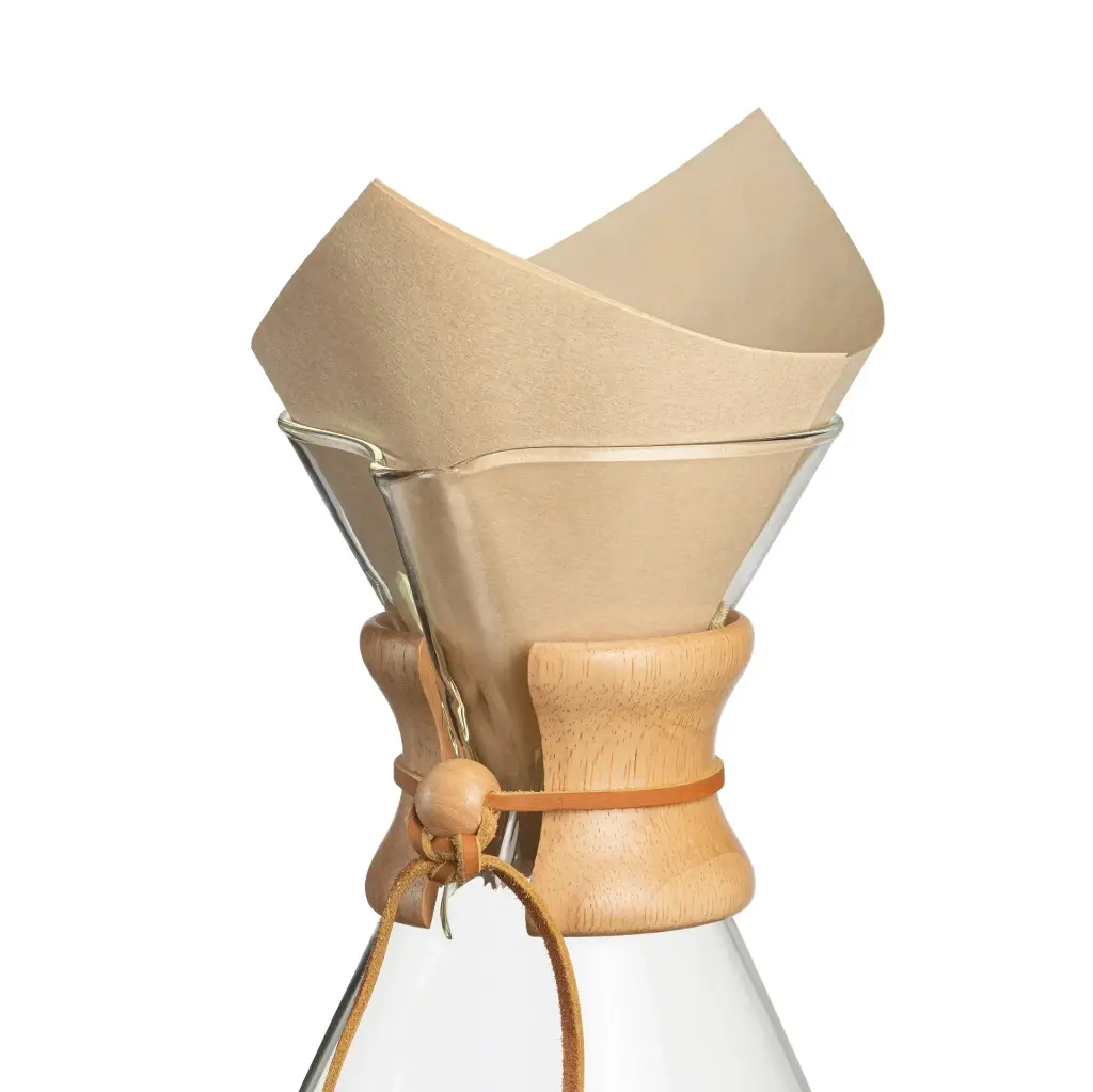 [42139] CHEMEX FSU-100 kaffefiltre, brun, firkantet, forfoldet, (1pk á 100 stk.)