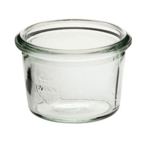 [12130] Patentglas, Weck, 80 ml, Ø6.8x4.65cm, glas, uden Låg, tilhørende 12129, (1 stk.)