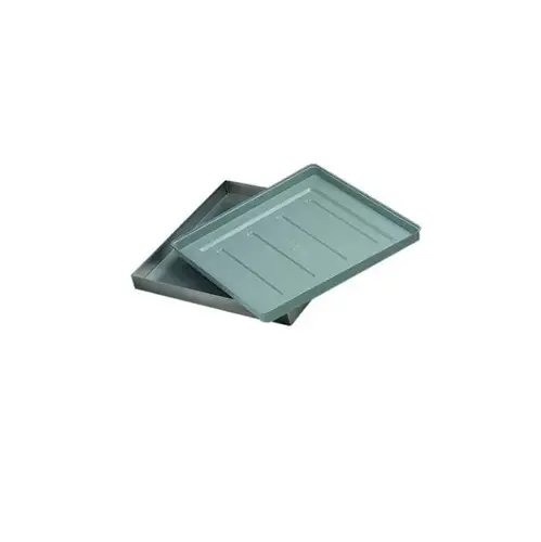 Spildbakke til opvaskekurve, 52x52x3,5cm, Plast, Grå, (1 stk.)