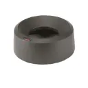 Skraldespandslåg, stor, rund åbning, sort, t/ 50L Vileda Iris spand, (1 stk.)