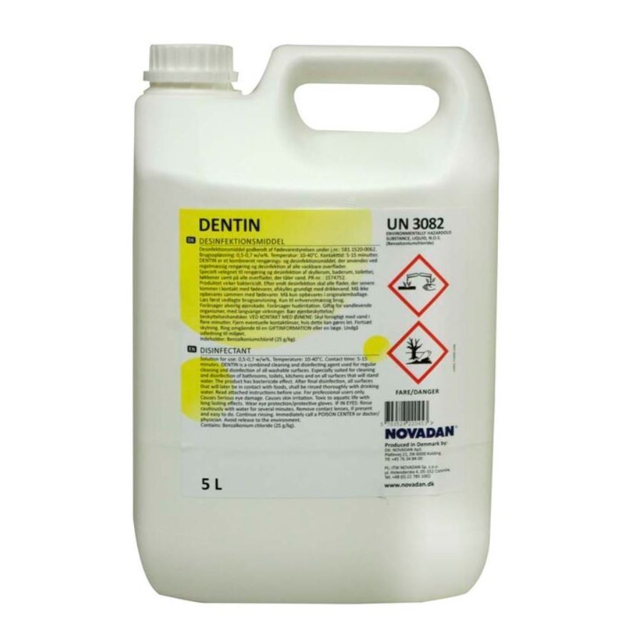 Dentin, 5 L, Rengøring/desinfektion, Novadan, (1 stk.)
