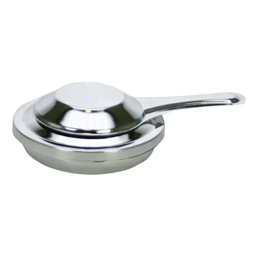 Brandpastaholder, rustfrit stål, sølv, Ø9cm, (12 stk.)