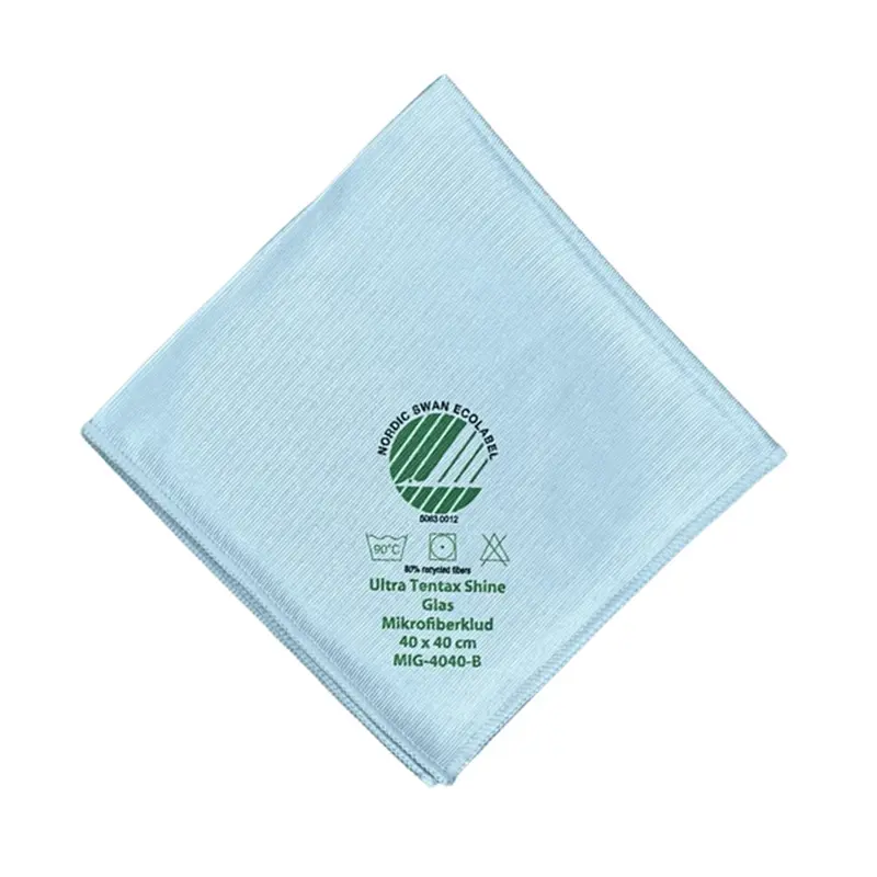 [42322] Glasklud, 40x40cm, NMF Tentax Ultra Shine, blå, 80% genbrug, GRS, (10 stk.)