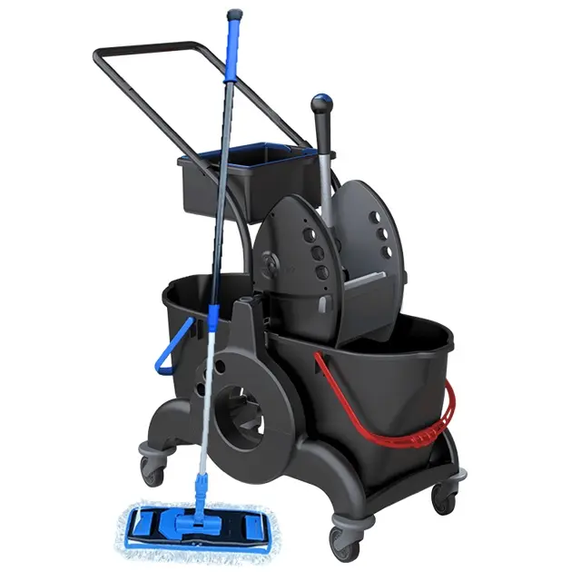[42343] Komplet gulvvaskevogn, 2x25ltr, NMF Nordic Recycle Speed Mop, (1 stk.)