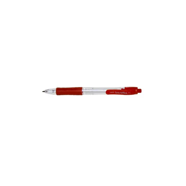 Kuglepen, m.trykknap, rød, stregbredde 0,07cm, BNT, (50 stk.)