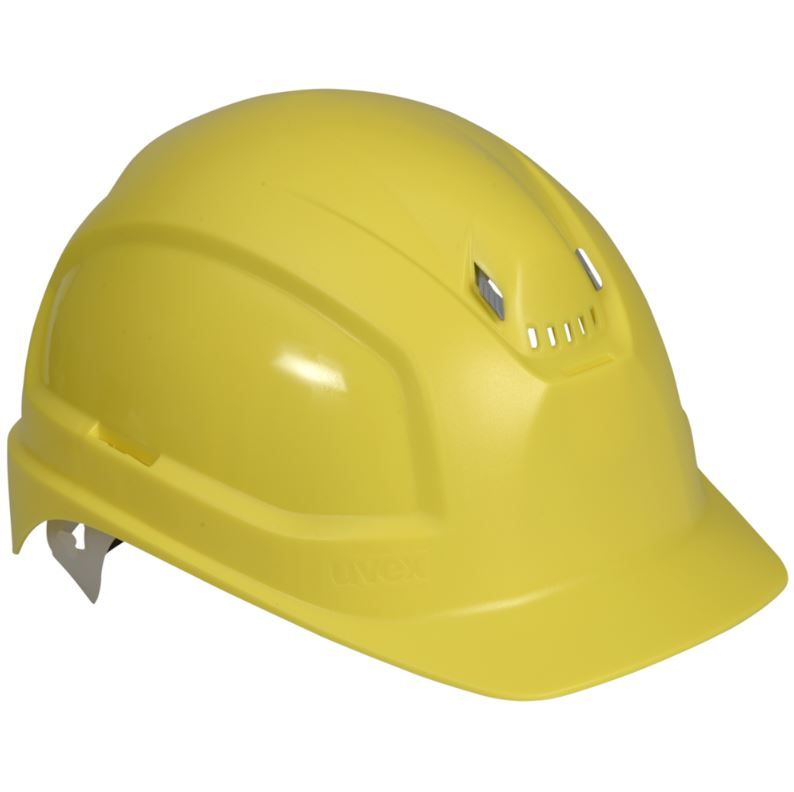 Sikkerhedshjelm, Uvex Pheos B, gul, 51 til 61 cm, (1 stk.)