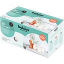 Glaslys, Bolsius Starlight, Refill, 8,2xØ6,8cm, 50 timer, paraffin, Hvid, (30 stk.)