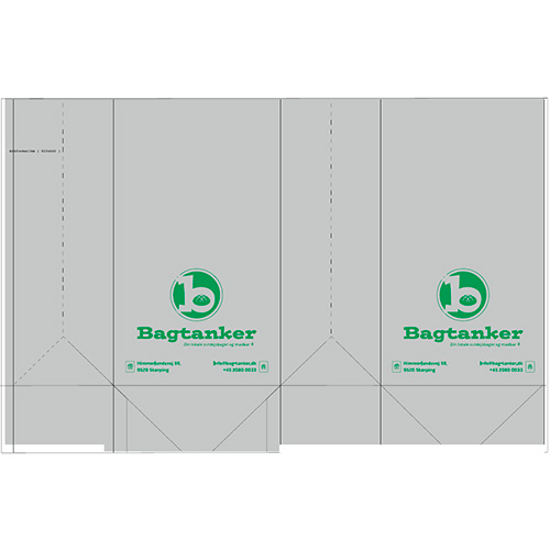 Bagtanker klodsbundspose, 250x150x430 mm, Brun, 70 g/m², (200 stk.)