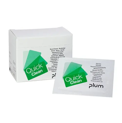 [43384] Sterile sårrensningsservietter, QuickClean, Plum Safety, 5151, (pk á 20 stk.)