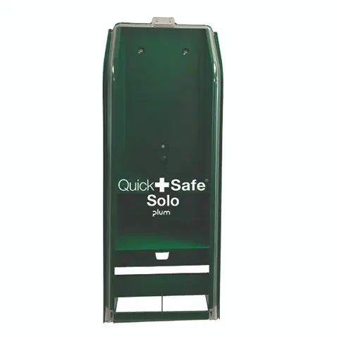 Tomt skab til 1 flaske øjenskyl og plasterrefill, QuickSafe SOLO, Plum Safety, 5191, (1 stk.)