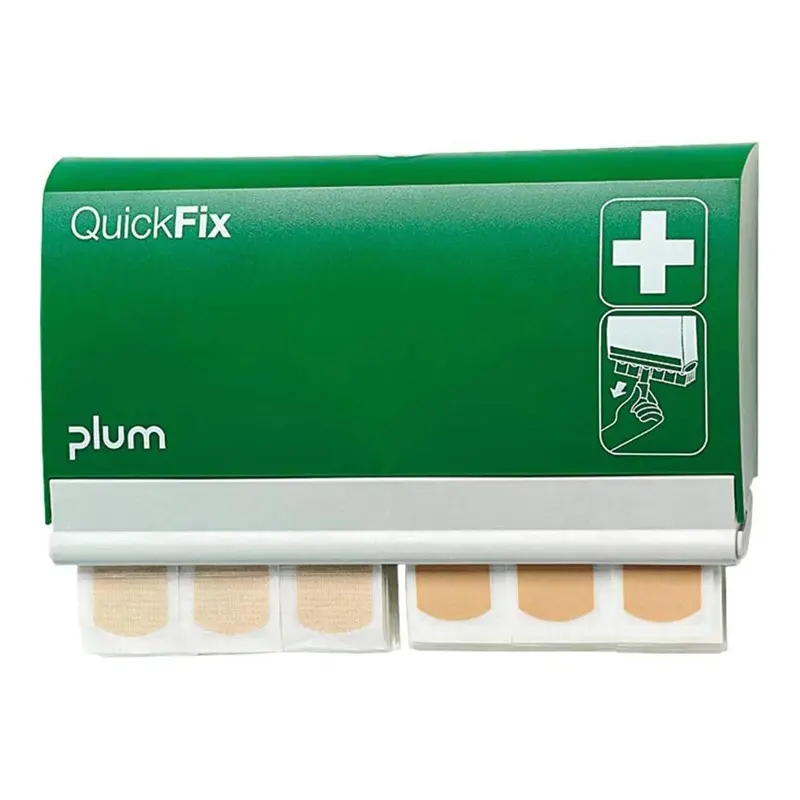 [43395] Plasterdispenser m/ 45 vandafvisende / 45 elastisk refills, QuickFix, Plum Safety, 5507, (1 stk.)