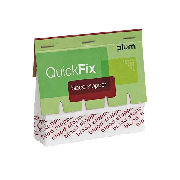 Blodstopper-plastre, QuickFix refill, Plum Safety 5516, (pk á 45 stk.)