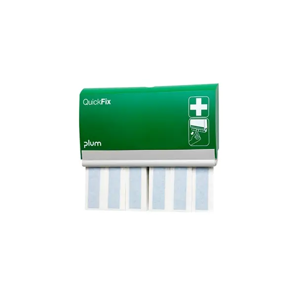 [43403] Plasterdispenser m/ 2x30 lange detekterbare plastre, blå, Plum Safety, 5529, (1 stk.)
