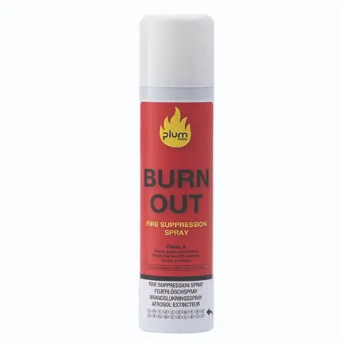 [43418] Brandslukningsspray, 250 ml, Burn Out, Plum Safety, 5590, (1 stk.)