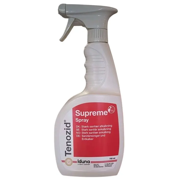 [43420] Stærk sanitær kalkfjerner, RTU, Tenozid Supreme Spray, 750 ml, Iduna, (1 stk.)