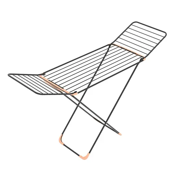 [43421] Kraftigt tørrestativ med strømpeholder & vinger, tørrekapacitet: 20mtr - 9kg, (1 stk.)