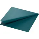 Middagsserviet, 3-lags, 1/4 fold, 40x40cm, ocean teal, nyfiber, Duni, (1000 stk.)