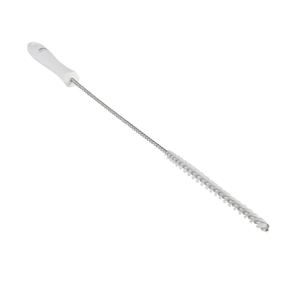 Rørrenser, Vikan, 50cm, hvid, polyester/PP/rustfrit stål, stiv, (1 stk.)