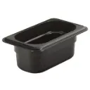 Kantine, Cambro, 1/9GN, 0.57L, 17.6x10.8x6.5cm, Polycarbonat, Sort, (1 stk.)