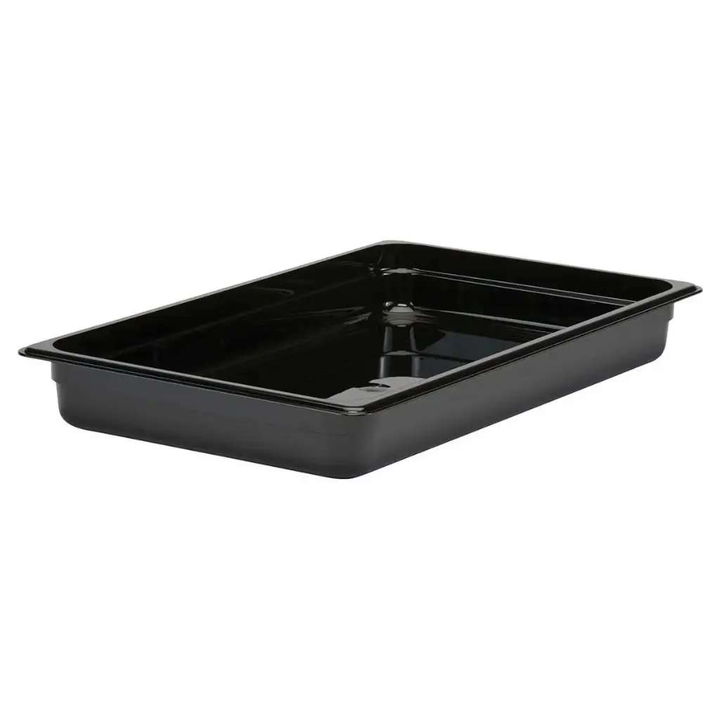 [43495] Plastkantine 1/1GN, 8,5L, 53x32,5x6,5 cm, sort, polycarbonat, Cambro, (1 stk.)