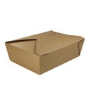 Take away æske, XL, GS-Basic,19,5x14x6,3cm, naturbrun pap, 1600 ml, (200 stk.)