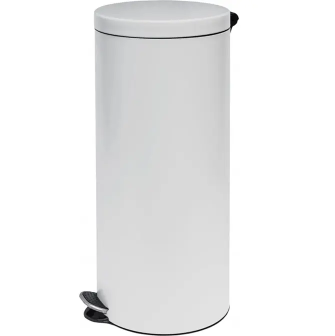 30L pedalspand med vippelåg inkl. PP-inderspand m/ hank, stål, flere farver, (1 stk.)