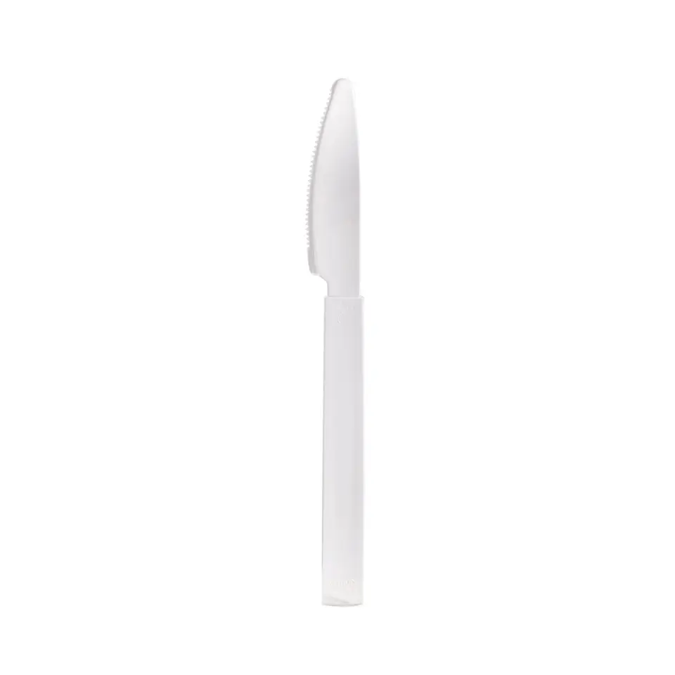 Flergangskniv, 19cm, transparent, PS, Duni, (240 stk.)