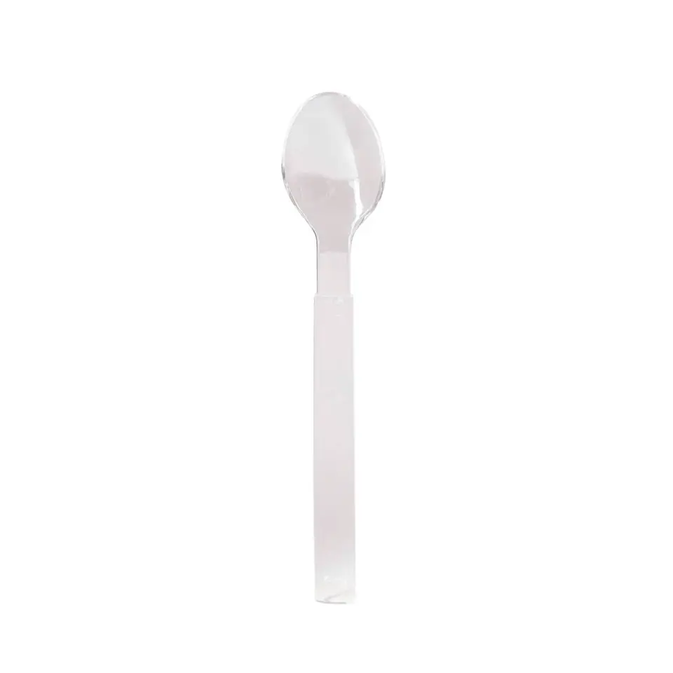 Flergangsske, 18,5cm, transparent, PS, Duni, (240 stk.)