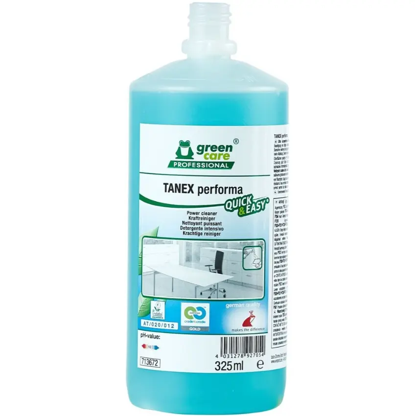 Grundrens, Green Care Professional TANEX Performa, 325 ml, Quick & Easy, med farve og parfume, (6 stk.)