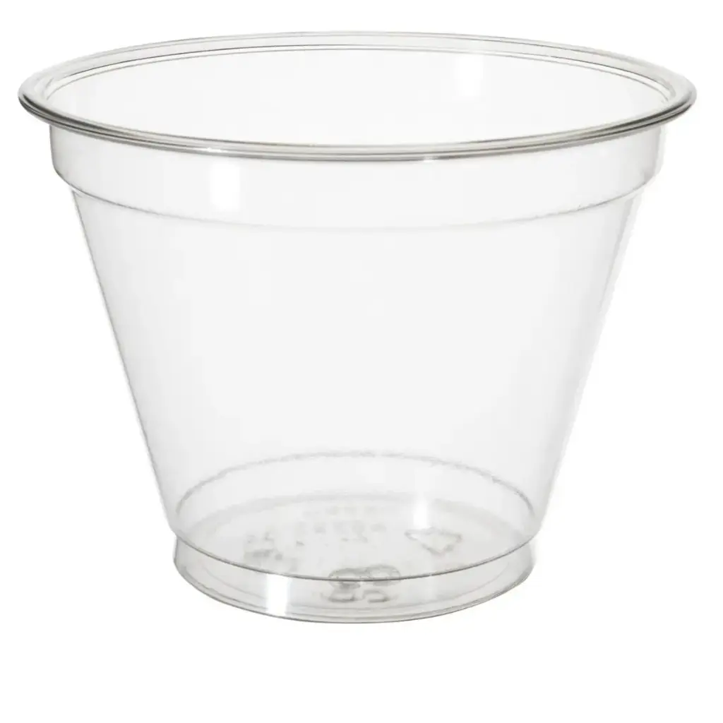 [43649] Plastbæger, Fresh Pulsar, 280ml, Ø9.5x7.3cm, RPET, Klar, (800 stk.)
