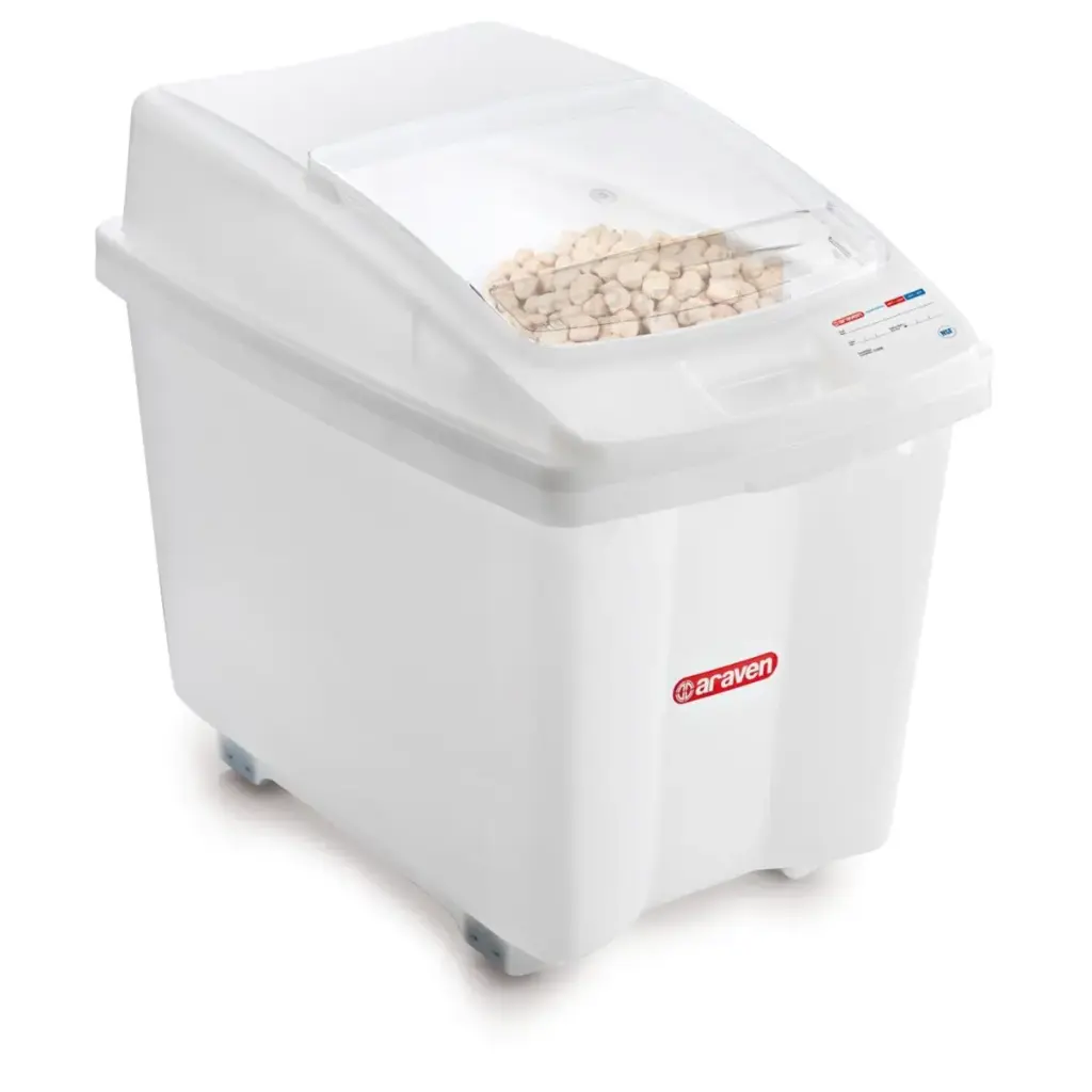 Ingrediensbeholder, Araven, 80ltr, L65,5xB43,5xH56cm, med låg, klar, (2 stk.)