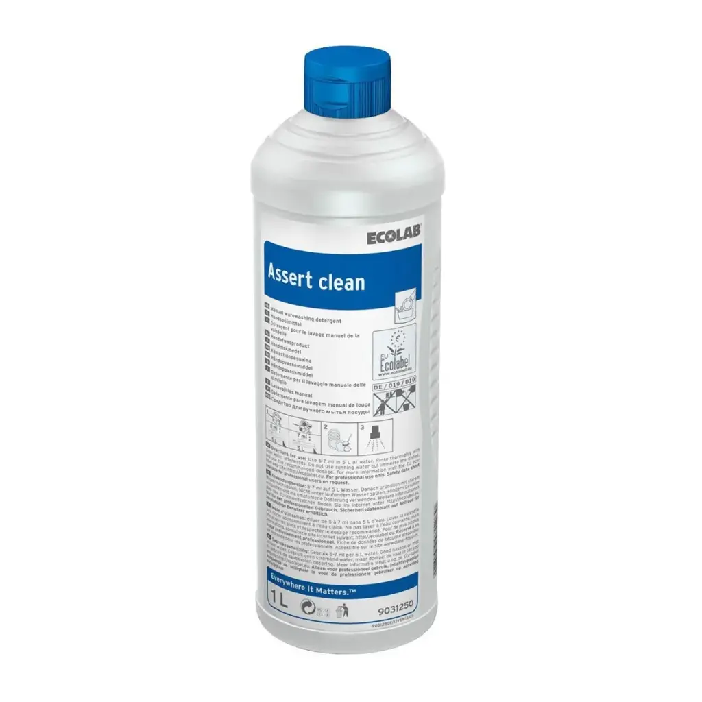Håndopvask, Ecolab Assert Clean, Blomstermærket, uden farve/parfume, 1ltr, (6 stk.)