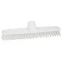 Gulvskrubbe, 29cm, stiv, med gevind, PP, hvid, Vikan 3661, (1 stk.)