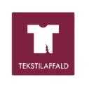 Piktogram til tekstilaffald, 12x12cm, bordeaux, folie, selvklæbende, (1 stk.)