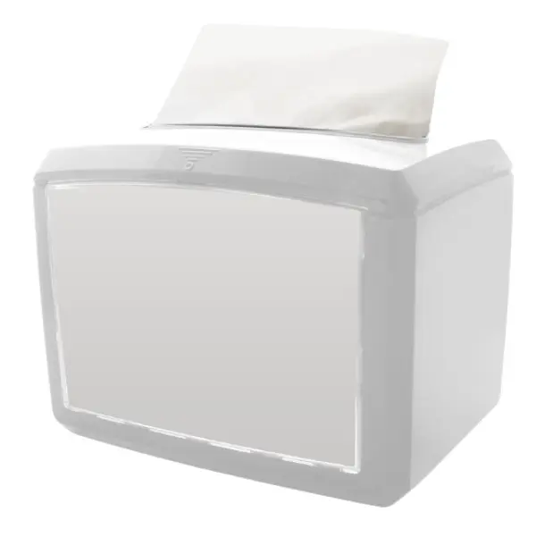 [43730] Servietdispenser, N4, Clarina, hvid eller sort, plast, (1 stk.) (Hvid)