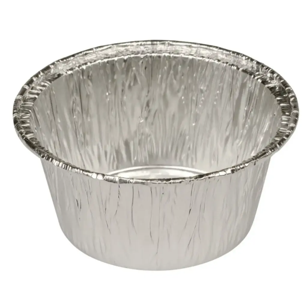 Rund aluform, 115ml, Ø8x3,7cm, aluminium, tilhørende 11078, (150 stk.) 