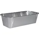 Alubakke, 1000 ml, 23,6x10,3x5,9cm, aluminium, rekt, smooth wall, (100 stk.) 