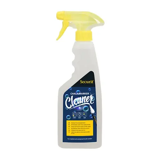 [43800] Rengøringsspray til vandfaste kridtmarkere, Securit, 500/750 ml, (1 stk.) (500 ml)