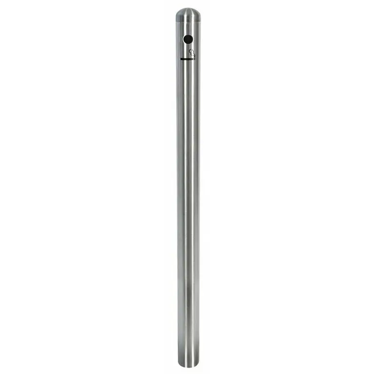 Stolpe til askestander, Securit Smoker Pole, 100xØ6 cm, rustfrit stål, sort eller sølv, (1 stk.)