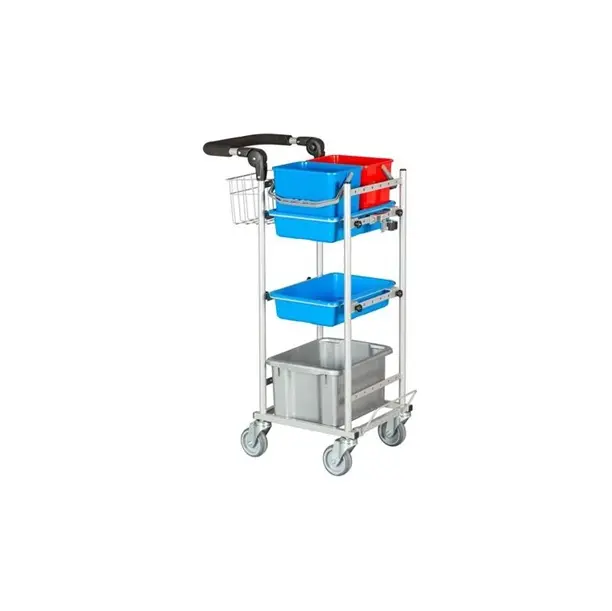 Rengøringsvogn, Ergo Super Kompakt - model 3, Tina Trolleys, (1 stk.)