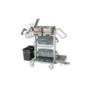 Rengøringsvogn, 4x6 ltr spande & 2x prep mopbokse, Tina Trolleys Exclusive, (1 stk.)
