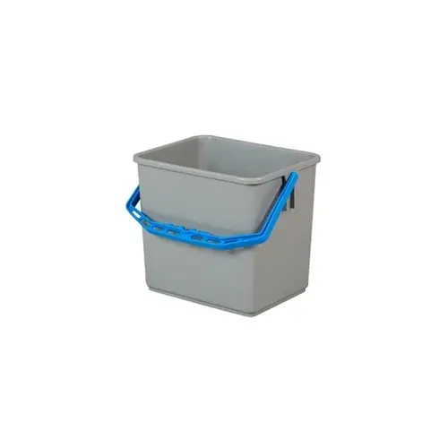 Rengøringsspand, 6 ltr, 24x19x22cm, grå/blå, Tina Trolleys, (1 stk.)