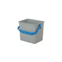 Rengøringsspand, 6 ltr, 24x19x22cm, grå/blå, Tina Trolleys, (1 stk.)