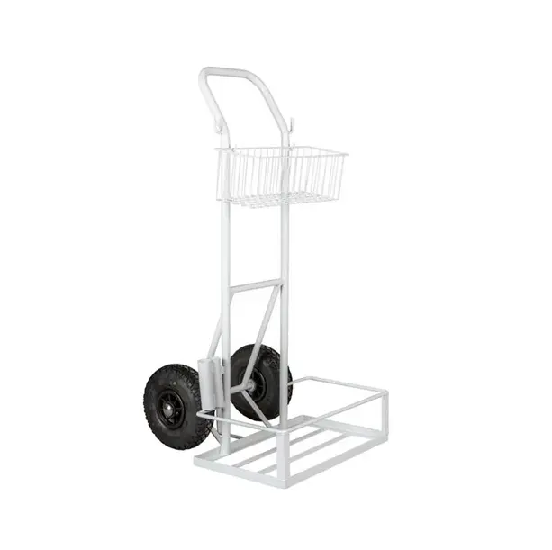 Trappevogn m/ kurv, hvid, Tina Trolleys, (1 stk.)