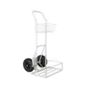 Trappevogn m/ kurv, hvid, Tina Trolleys, (1 stk.)