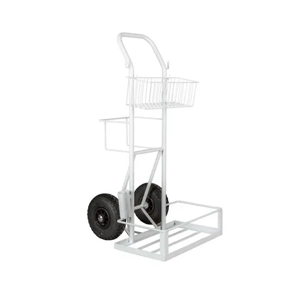 [43993] Trappevogn m/ kurv & spandeholder, hvid, Tina Trolleys, (1 stk.)
